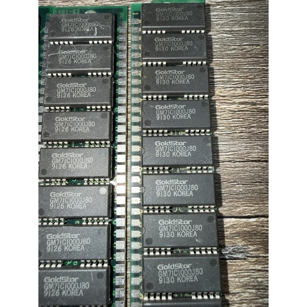 MPM MEMORY GOLDSTAR GM71C1000J80 KOREA ram memory / Bundle Of 3 / Untested